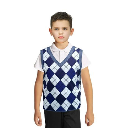 Kid's Blue Grandpa Vest