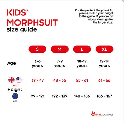 Black Morphsuit Kid's Costume