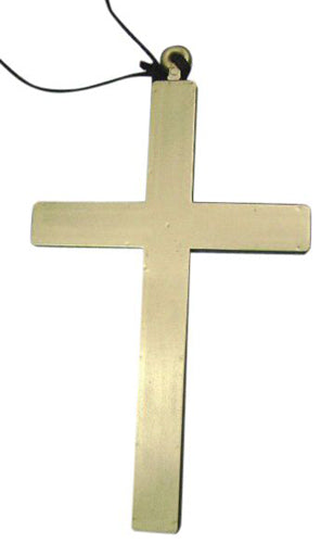Large Gold Cross Monk's Necklace