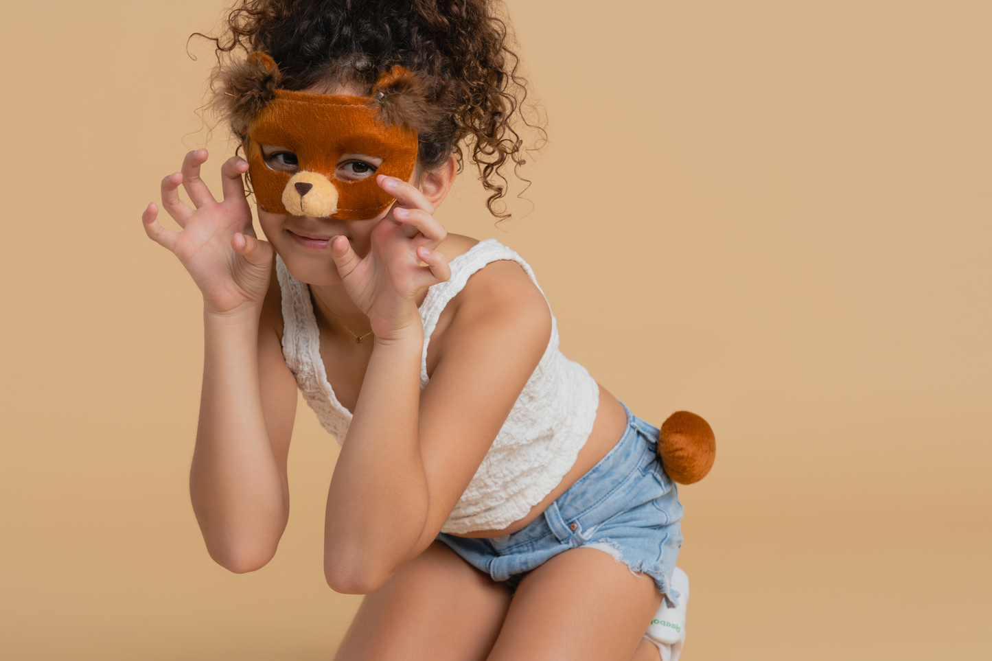 Brown Bear Deluxe Animal Mask & Tail Set