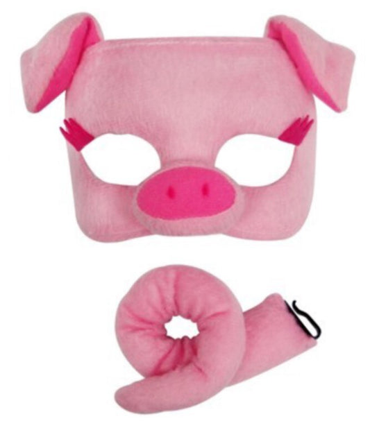 Pig Deluxe Animal Mask & Tail