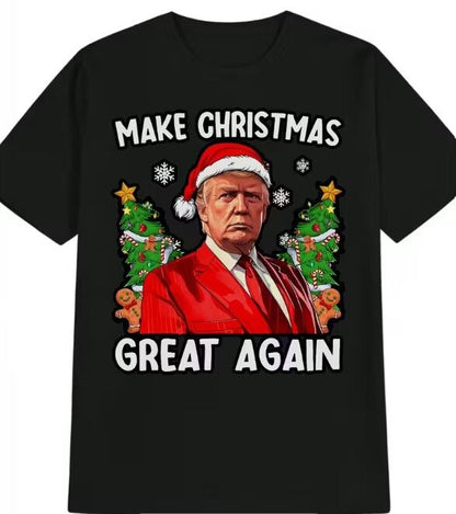 Make Christmas Great Again Novelty Trump T-Shirt
