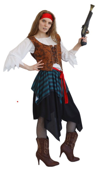 Marauding Pirate Woman Adult Costume, view 2