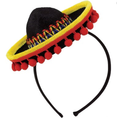 Mini Mexican Sombrero Headband