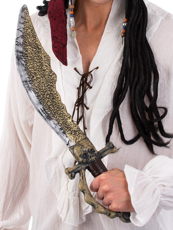 Pirate Sword with Skeleton Handle - 56cm