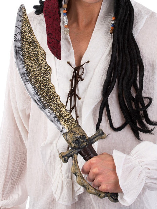Pirate Sword with Skeleton Handle - 56cm