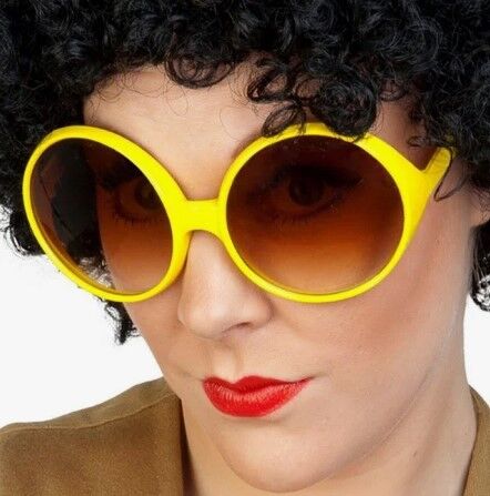 Hippie Glasses - Large Yellow