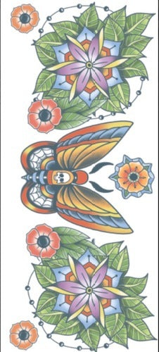 Moth Tinsley Neck Tattoos