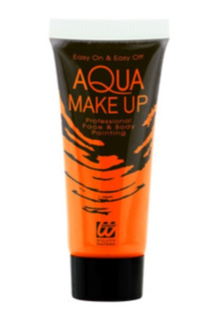 Neon Orange Aqua Face & Body Paint - 30ml