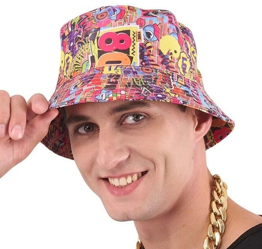 80s Hip Hop Bucket Hat