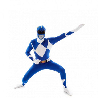 Power Rangers Blue Morphsuit Adult Costume