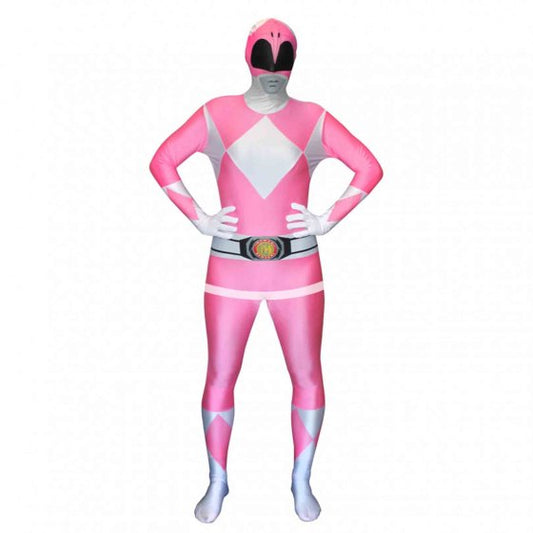 Power Rangers Pink Morphsuit Adult Costume