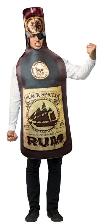 Get Real Rum Bottle Pirate Costume
