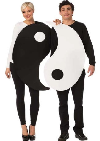 Yin Yang Adult Couple Costume