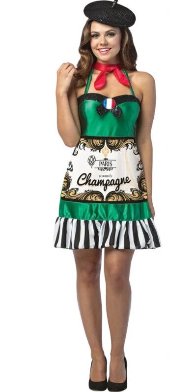 Novelty Champagne Dress Adult Costume - One Size