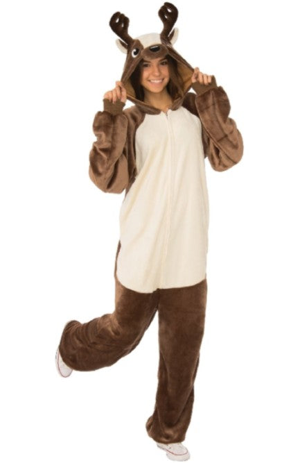 Reindeer Furry Onesie Adult Costume