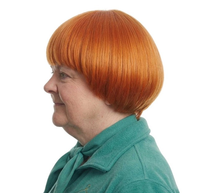 Sharon Orange Bowl Cut Wig, view 2