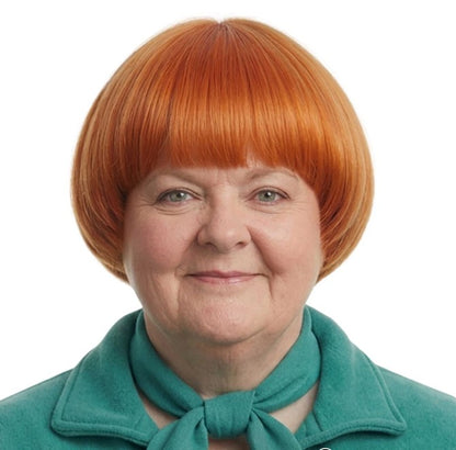 Sharon Orange Bowl Cut Wig