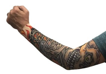 Tattoo Sleeve - Skull & Wheel