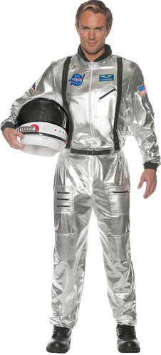 Astronaut Silver Adult Costume - Men Standard
