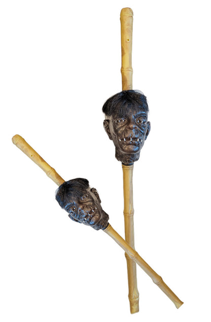 Shrunken Head Voodoo Staff - 70cm