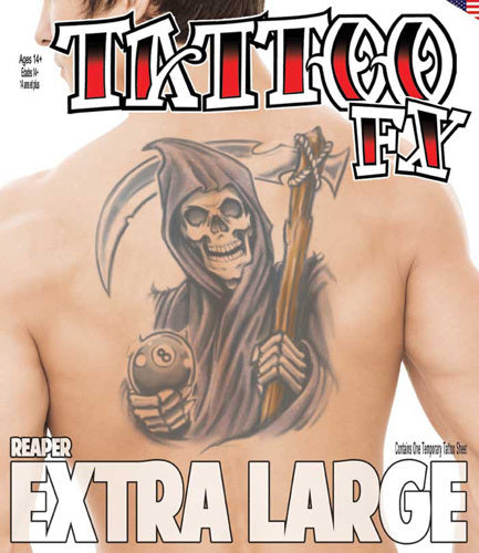 Men XL Reaper Tinsley Tattoo