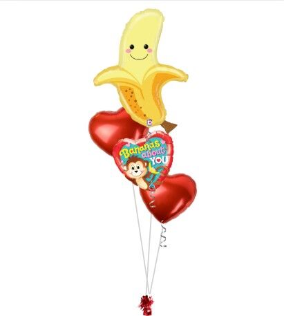 Bananas About You Valentine Balloon Bouquet