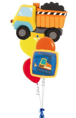 Construction Birthday Balloon Bouquet