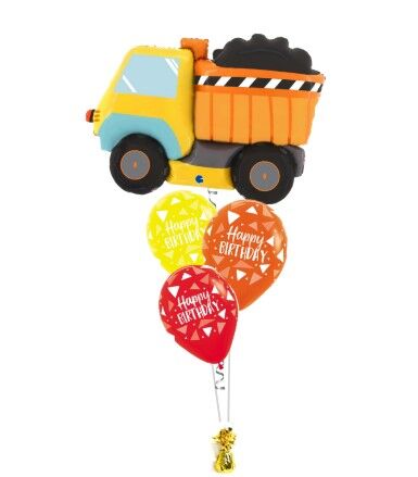 Construction Semi-Luxe Birthday Balloon Bouquet