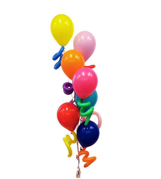 Curly Tail Bouquet - 7 Balloons