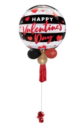 Elegant Bubble Tassels Valentine Balloon Bouquet