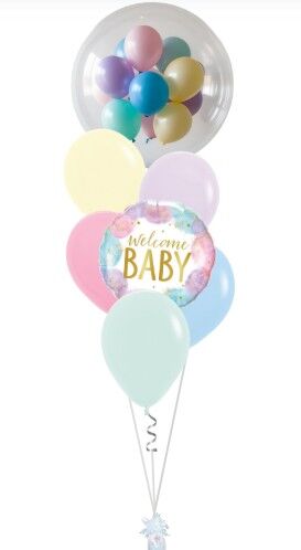 Pastel Gumball Welcome Baby Bouquet