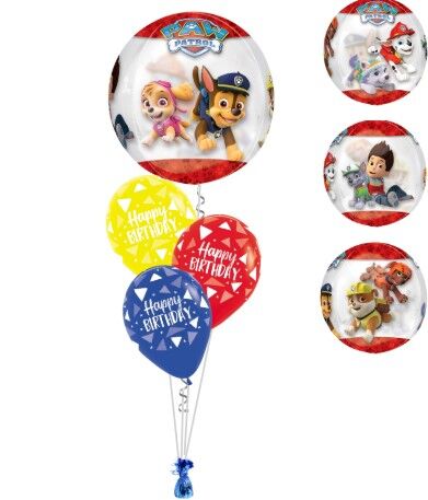 Paw Patrol Orbz Semi-Luxe Birthday Balloon Bouquet