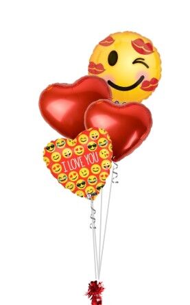 Plant a Kiss Valentine Balloon Bouquet