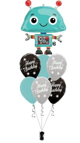 Robot Luxury Balloon Bouquet