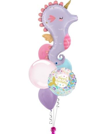 Seahorse Bubble Birthday Bouquet